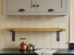 Wood Shelf with Brackets
